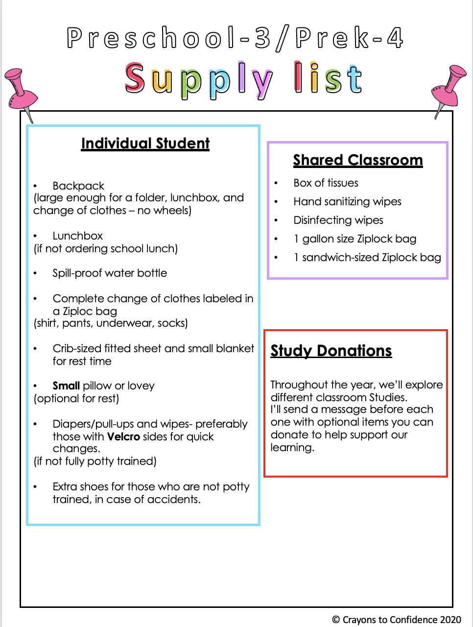 Supply List